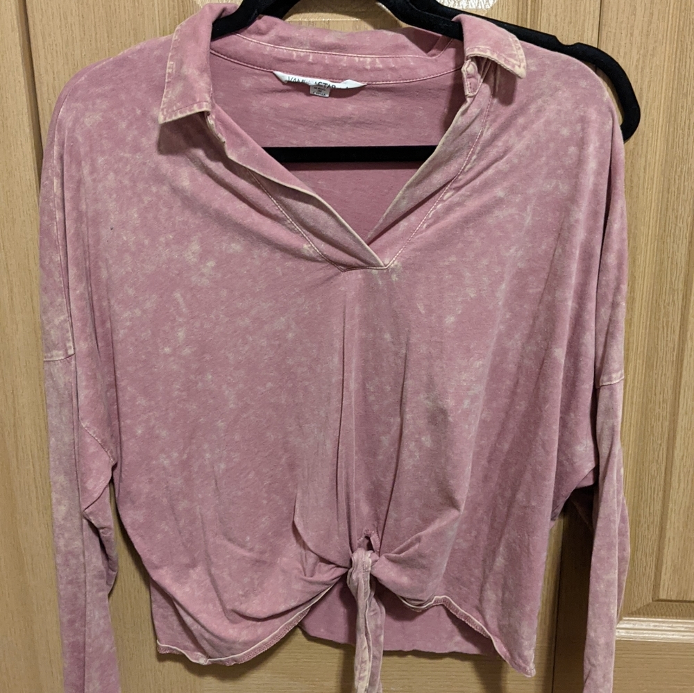 Long sleeve collar neck